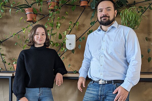 Jessica und Michael von Pavoa im Makerspace.