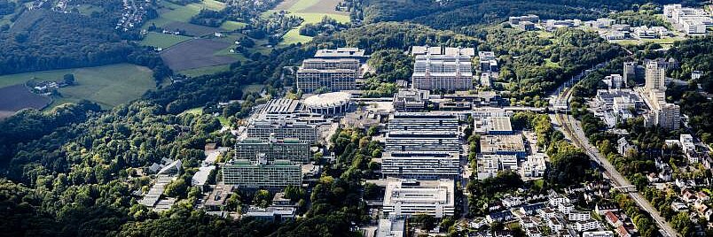 Luftaufnahme des RUB-Campus